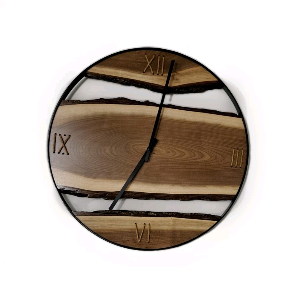 wooden wall clock