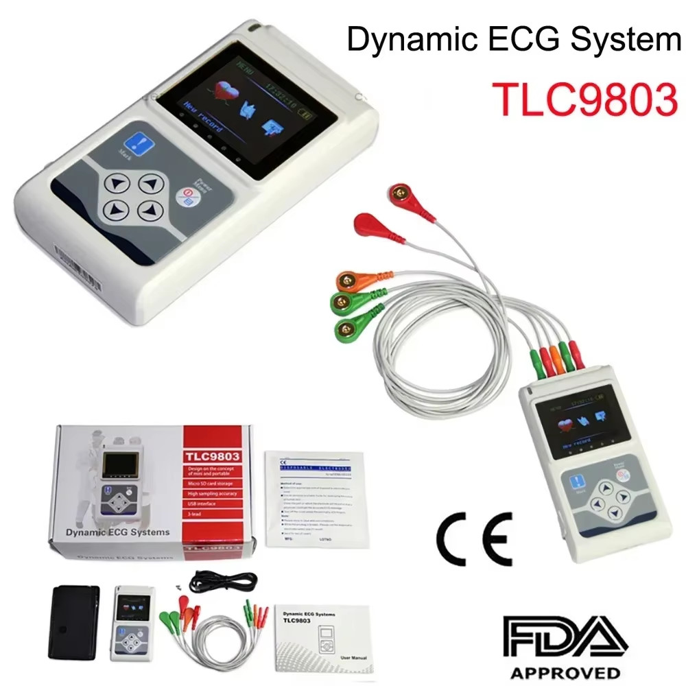 Contec TLC9803 Dynamic ECG Systems Digital Analyzer Recorder System ECG Holter