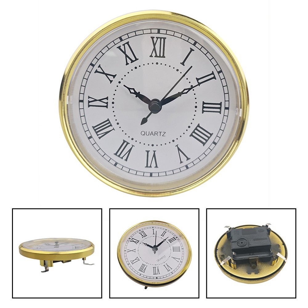 Classic Aesthetic Gold Bezel Clock Exquisite Craftsmanship Craft Projects