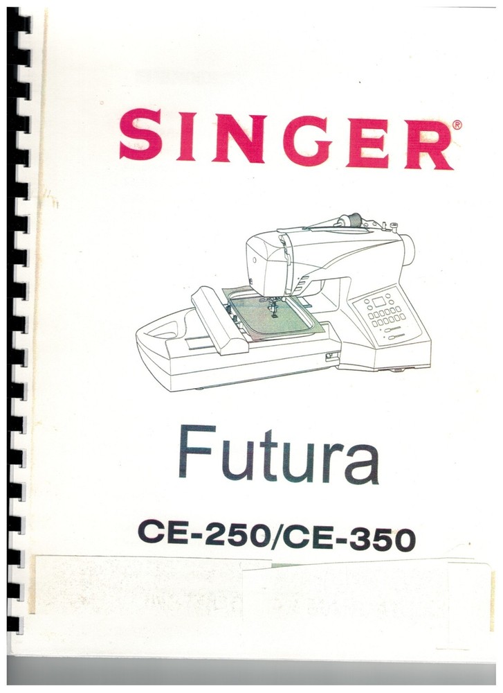 SINGER SEWING MACHINE MODEL CE-250 - EMBROIDERING UNIT