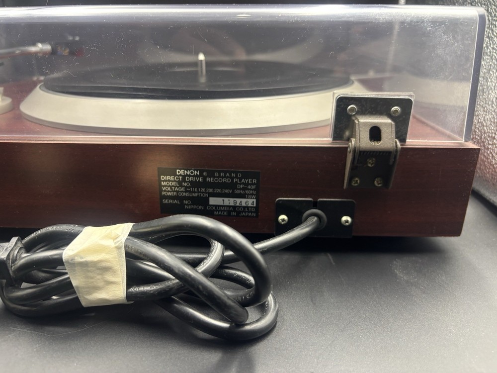 DP-40F Direct Drive Turntable-Exceptional Condition, Serviced,