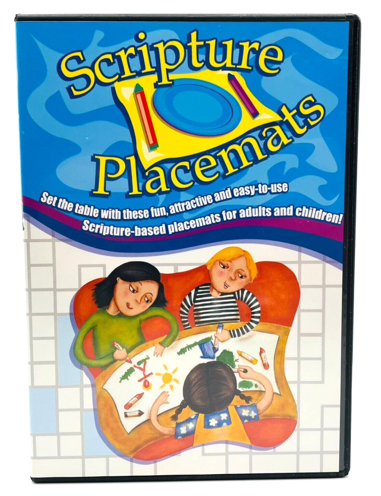 Scripture Placemats by Communication Resources MAC/PC Compatible Sunday School