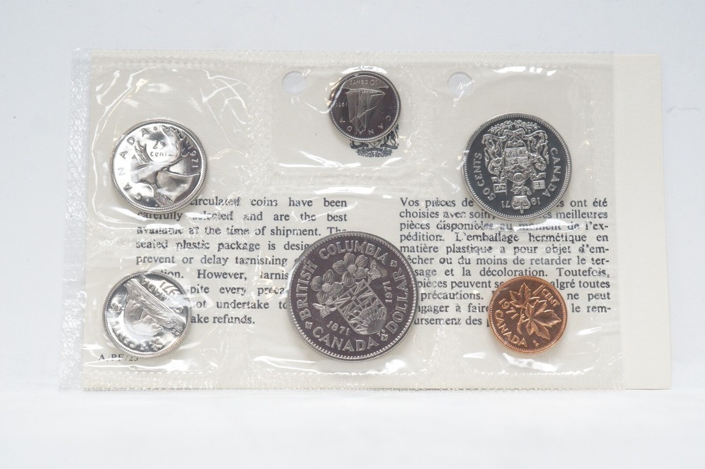 1971 Canada Mint Sealed 6 Coin Set (otb1108)
