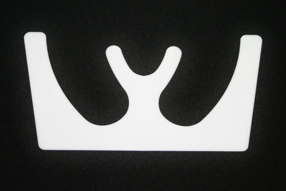 DENTAL OCCLUSAL MAXILLARY CASTING PLASTIC FOX PLANE PLATE WHITE AUTOCLAVABLE