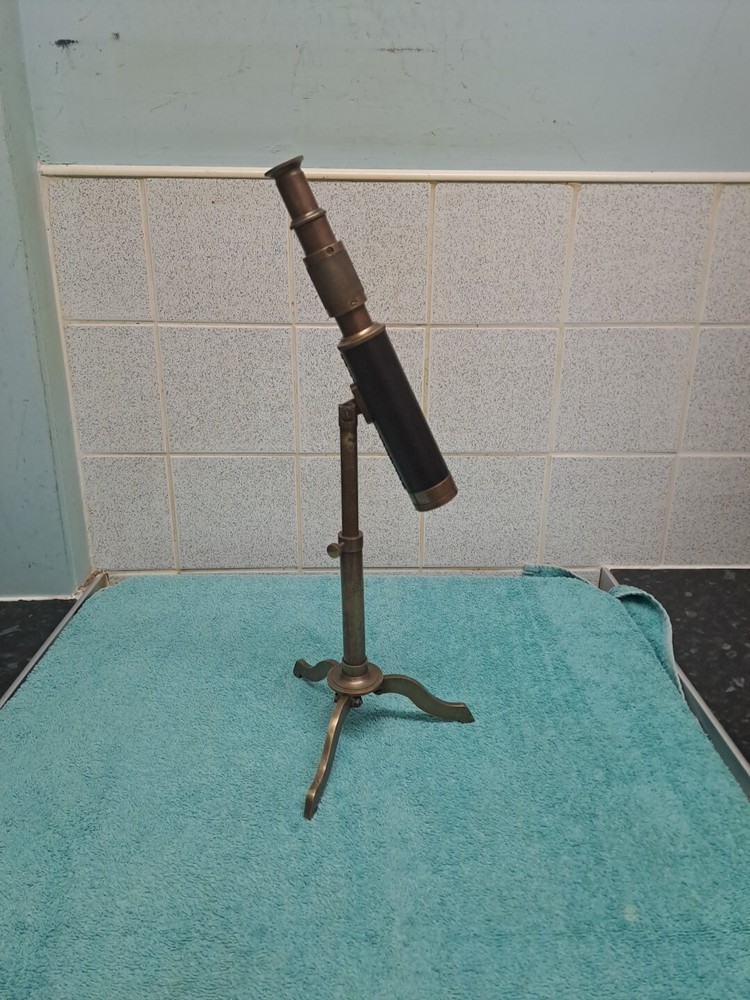 Antique Table Top Brass Telescope