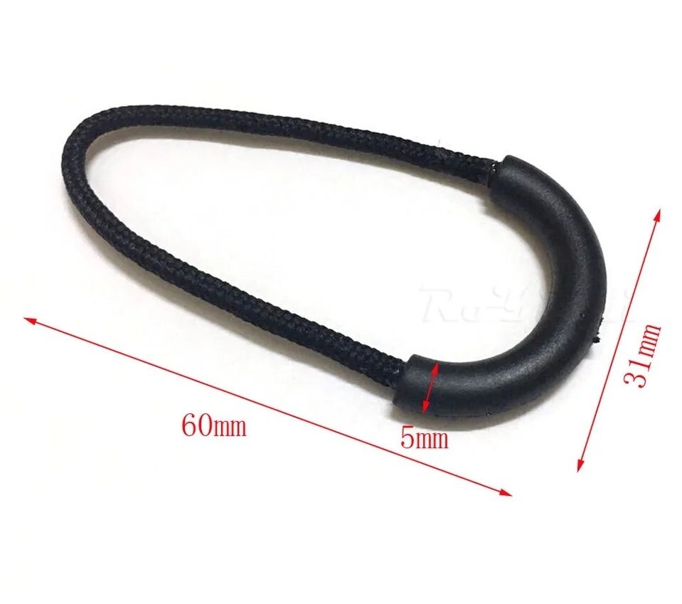 3PC Zipper Pull Puller End Fit Rope Tag Replacement Clip Broken Buckle Fixer Zip