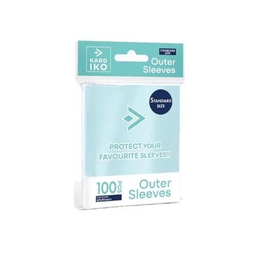 KARDIKO - Outer Card Sleeves Standard Size Protector - Clear -