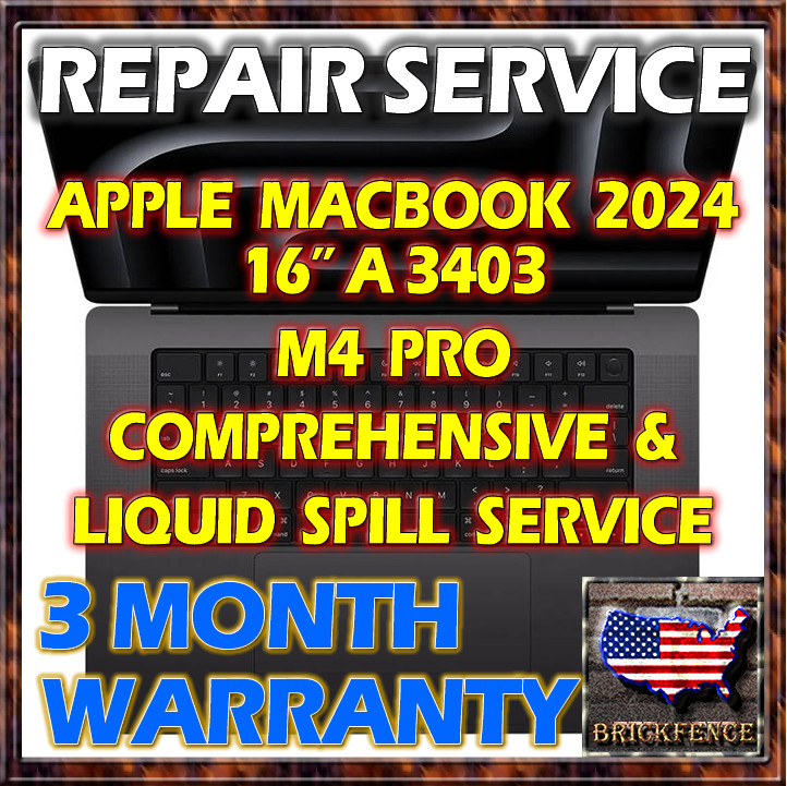 2024 APPLE MACBOOK 16 A3403 M4 PRO LAPTOP 820-03396-B LOGIC BOARD REPAIR SERVICE