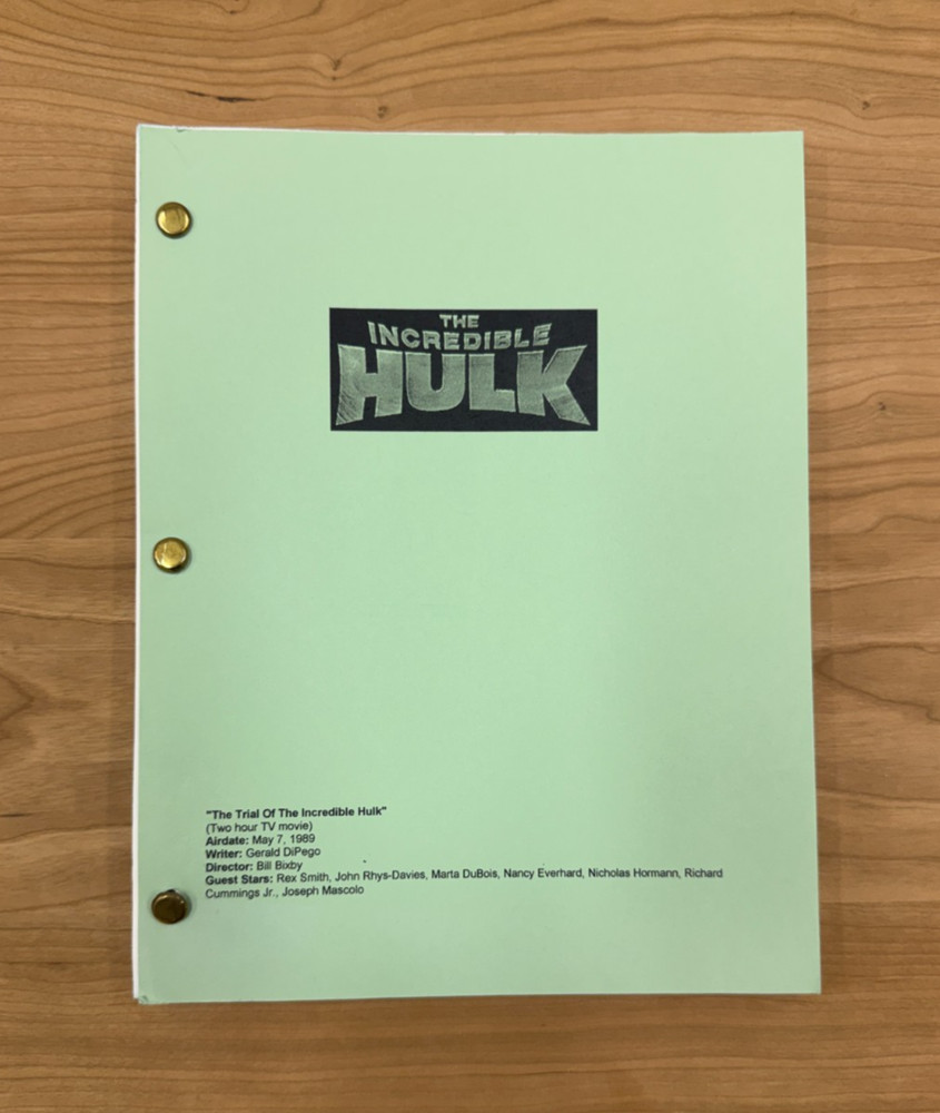 THE INCREDIBLE HULK - TV Movie Script 1989 Second Draft Daredevil
