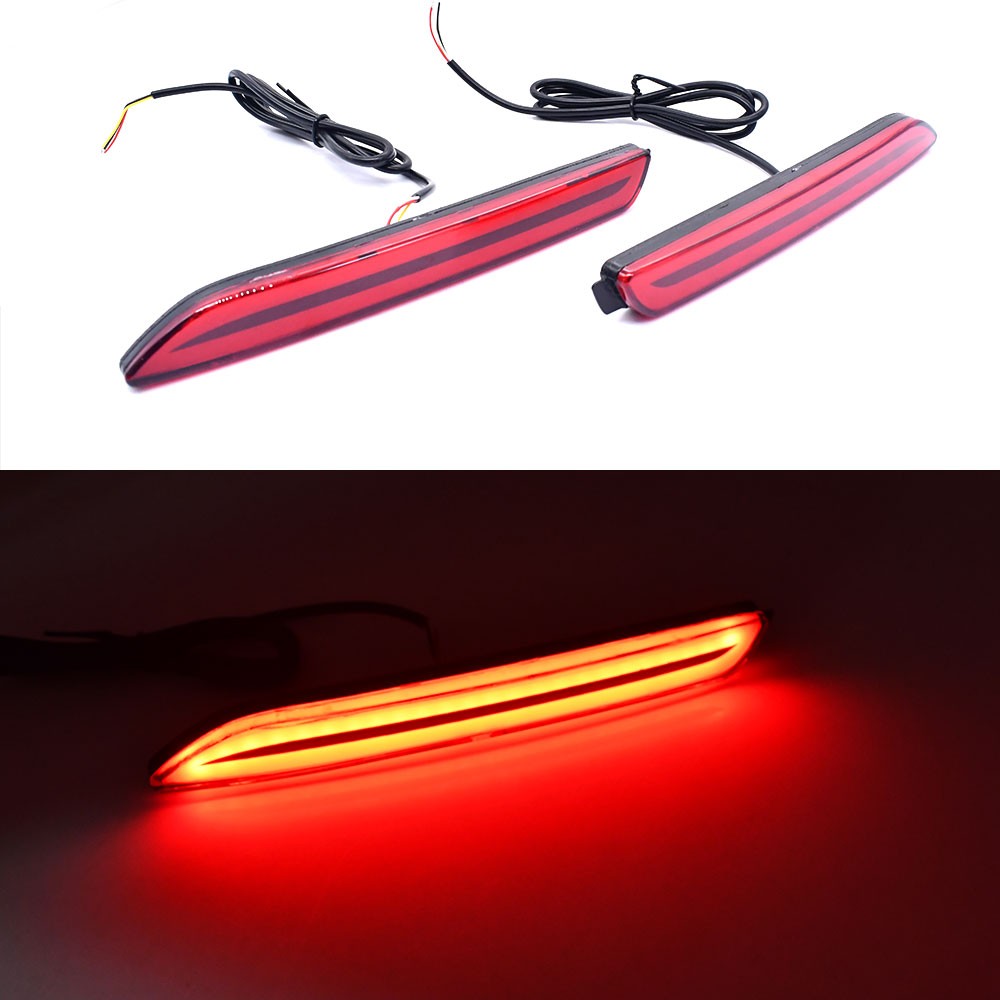 2x LED Rear Bumper Reflector Brake Stop Signal Light For Toyota Venza 2009-2015