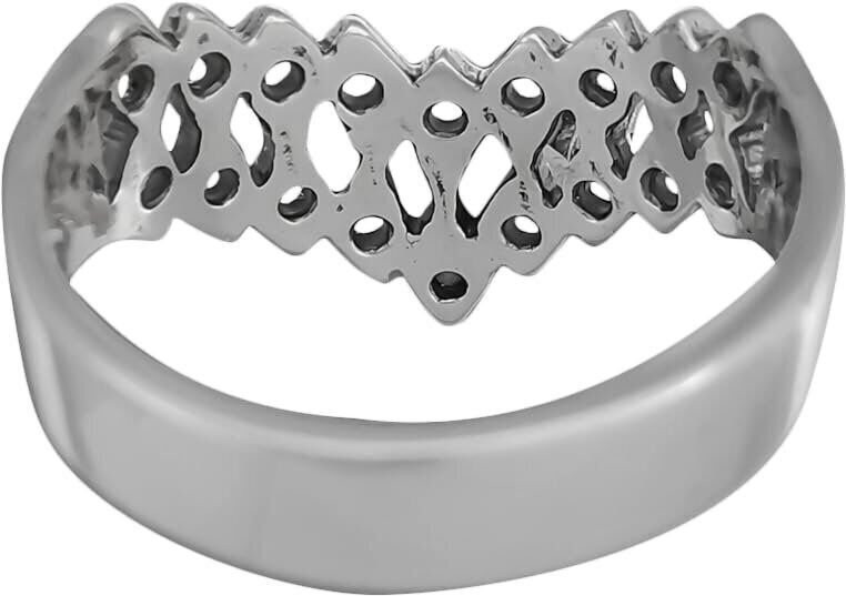Size 6 Diamond Cut Lattice Ring
