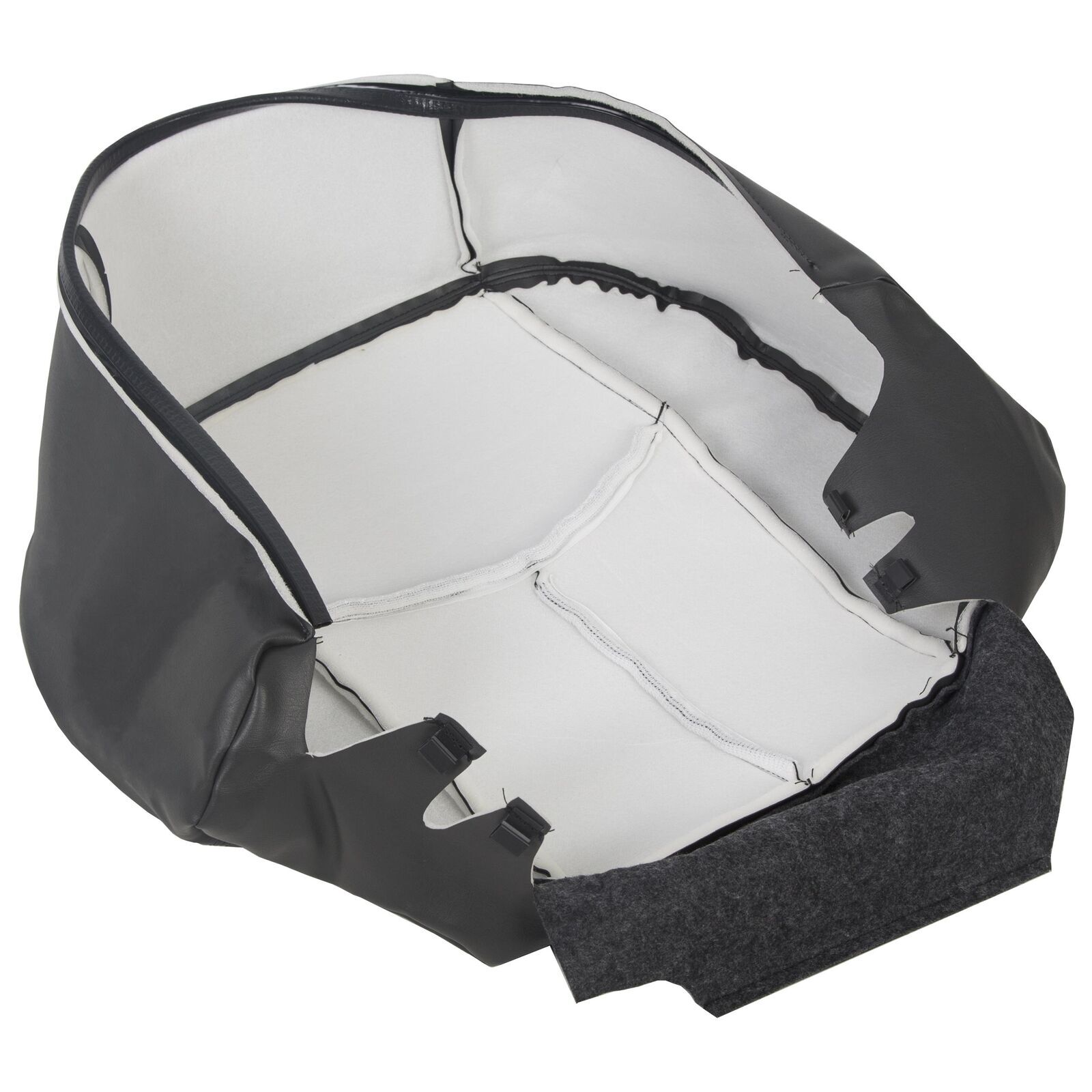 For 2003-2007 Chevy Silverado 1500 2500 HD Driver Bottom Seat Cover Dark Gray