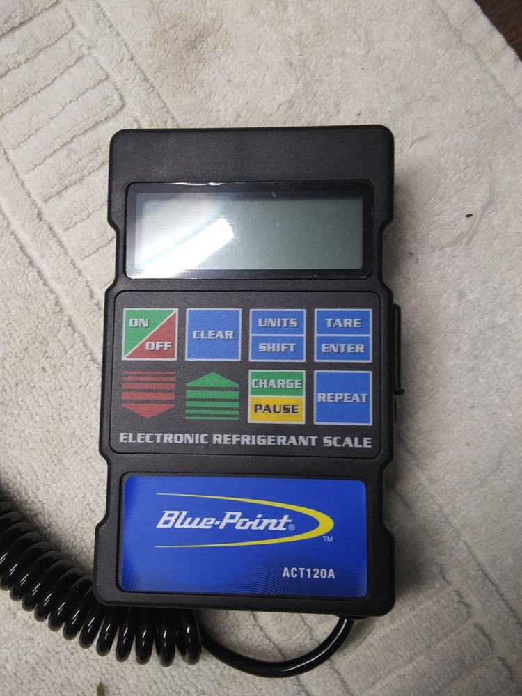 Blue Point Portable Electronic Refrigerant Scale ACT120A Mint A/C Charging Tool