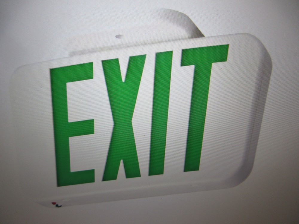 Lithonia Lighting Contractor Select Integrated LED White Exit Sign - EXRG M6
