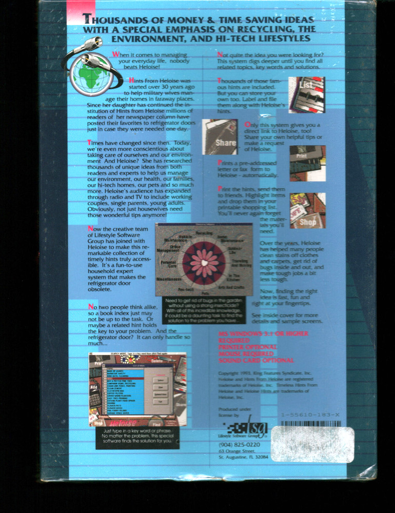 Timeless Hints From Heloise - Windows Multimedia Windows 3.1 ODDWARE NEW SEALED