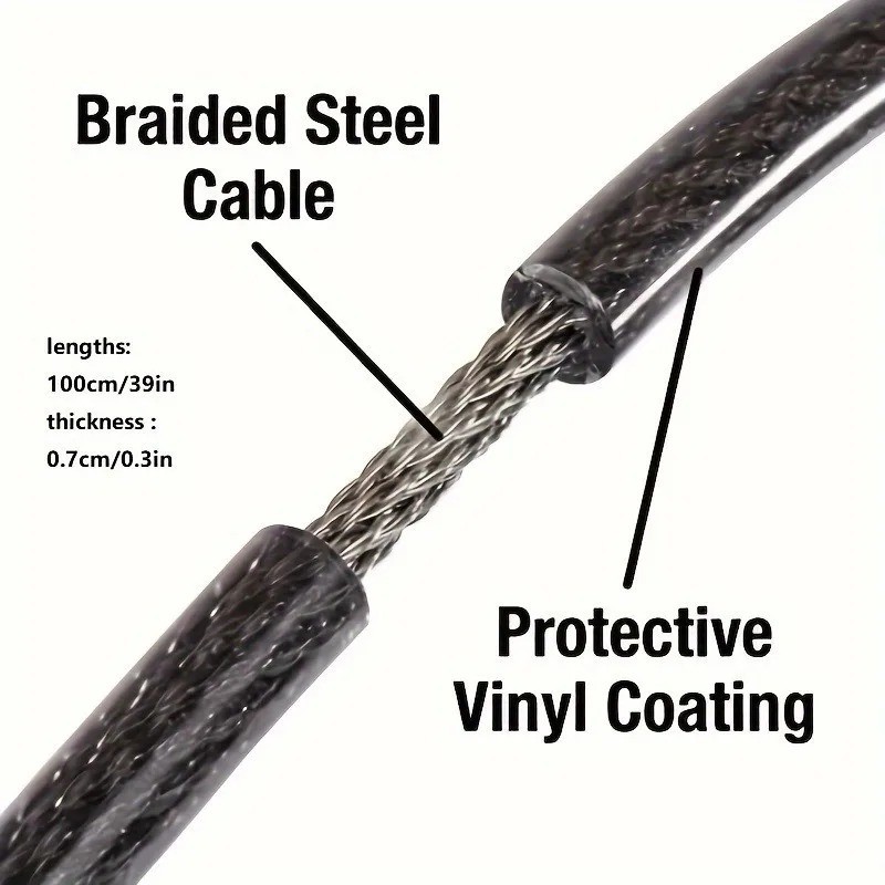 BIKE LOCK HEAVY DUTY STRONG FOR CYCLE MOTORCYCLE MOTOR BIKE COMBINATION SECURITY