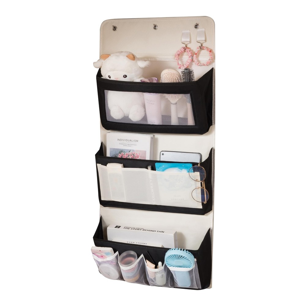 Foldable Hanging Organizer Storage Bag Space Saving Closet Multiple Pockets