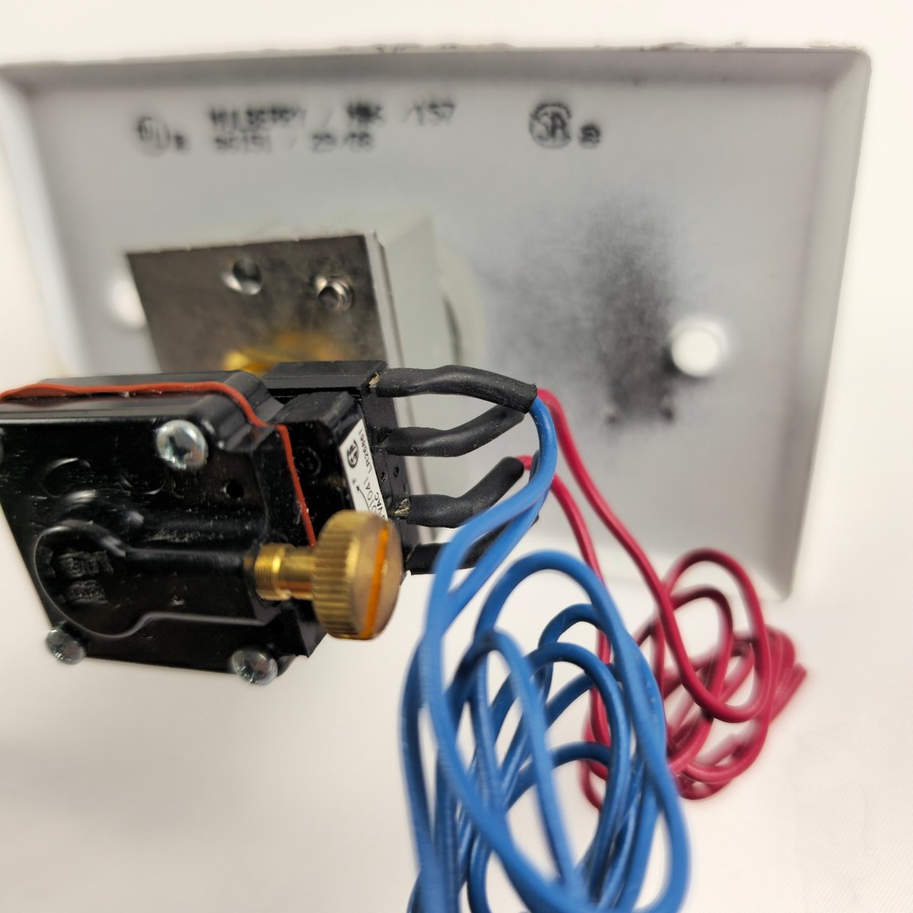 Alarm Controls TS-14 WH Push to Exit Button with Pneumatic Time Delay