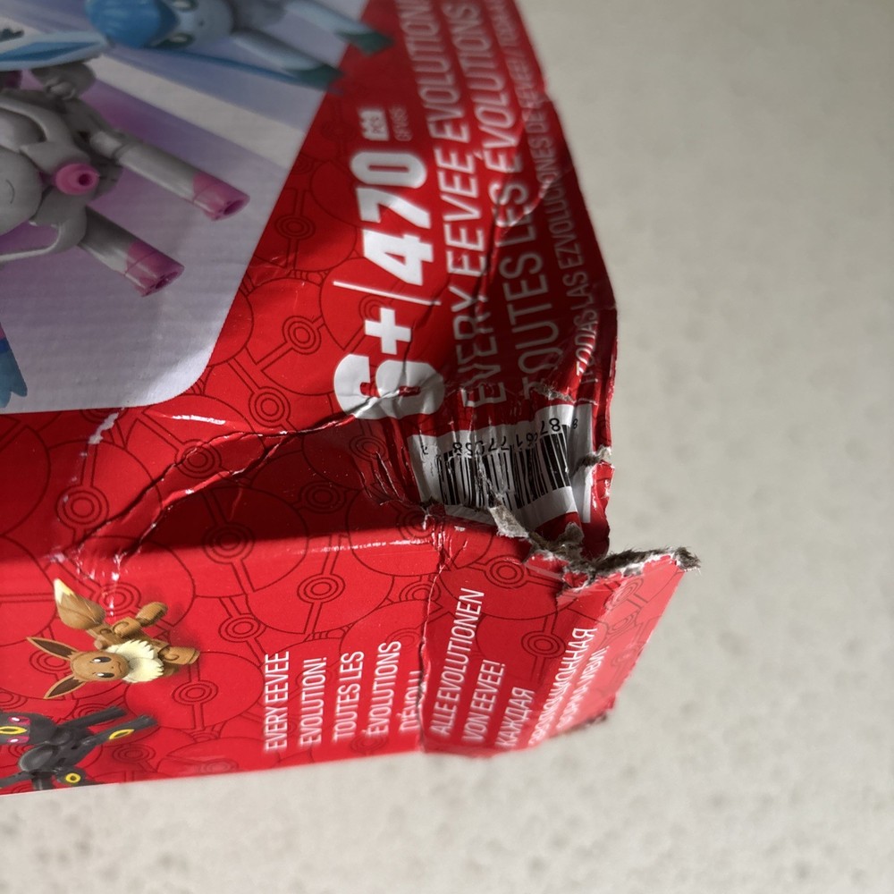 Mega Construx Pokemon Every Eevee Evolution Set - 9 To Build 470 Pcs *BOX DAMAGE