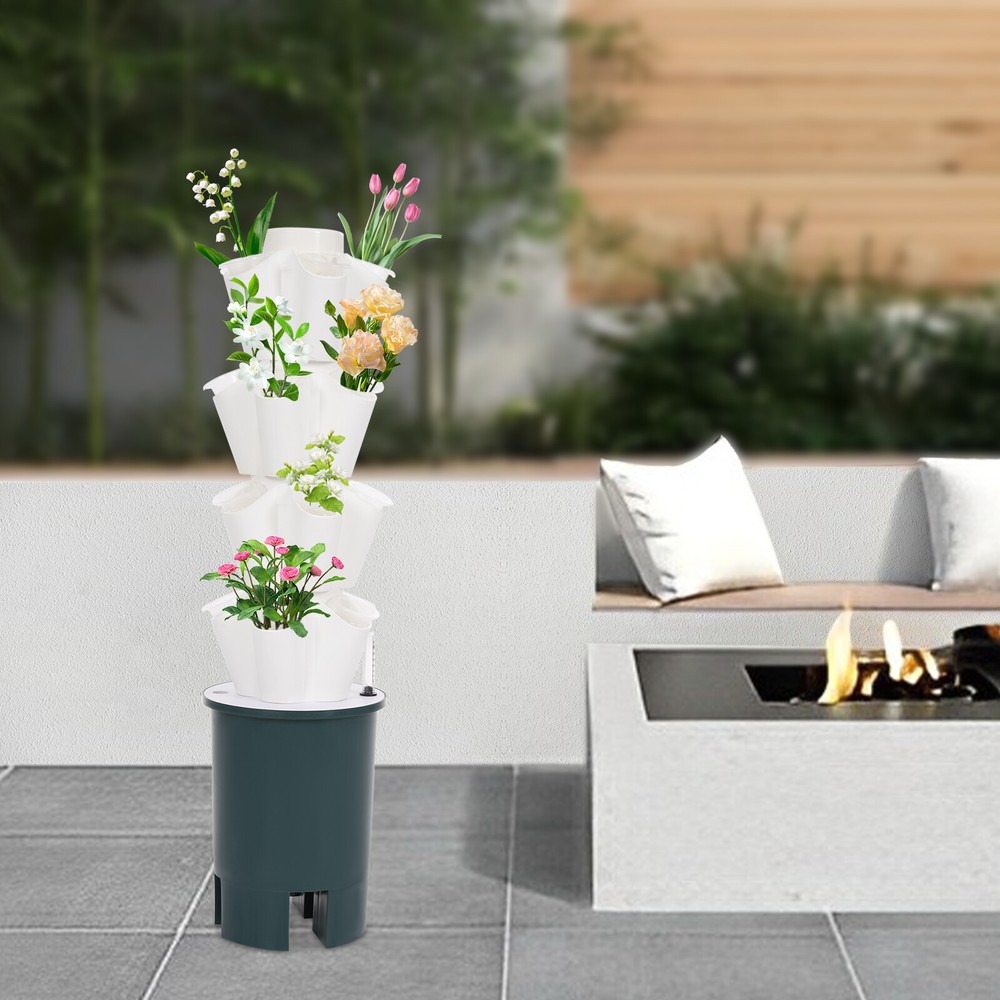 20 Hole Hydroponic Tower Hydroponics Growing System Kit Vertical Planting Tower