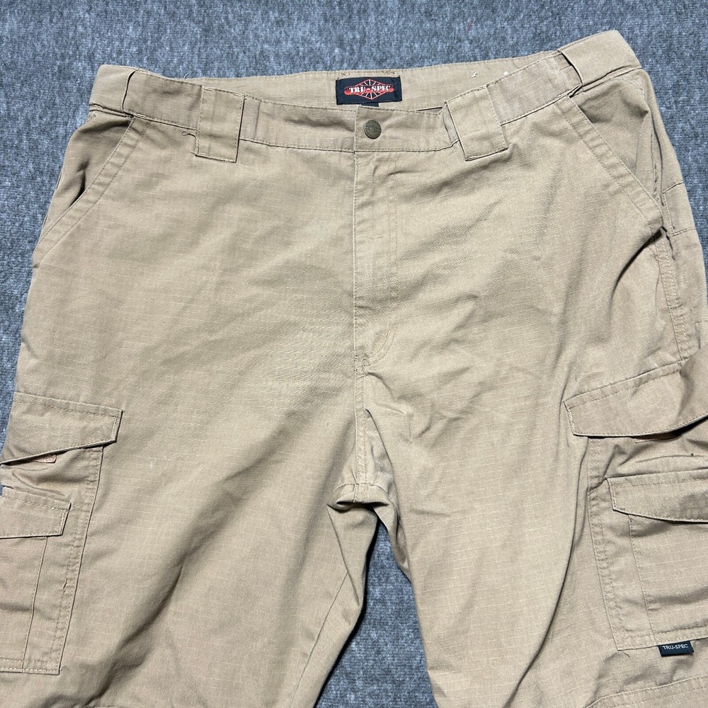Tru-Spec Ripstop Canvas Khaki Tactical Uniform Work Pants Beige 40/34