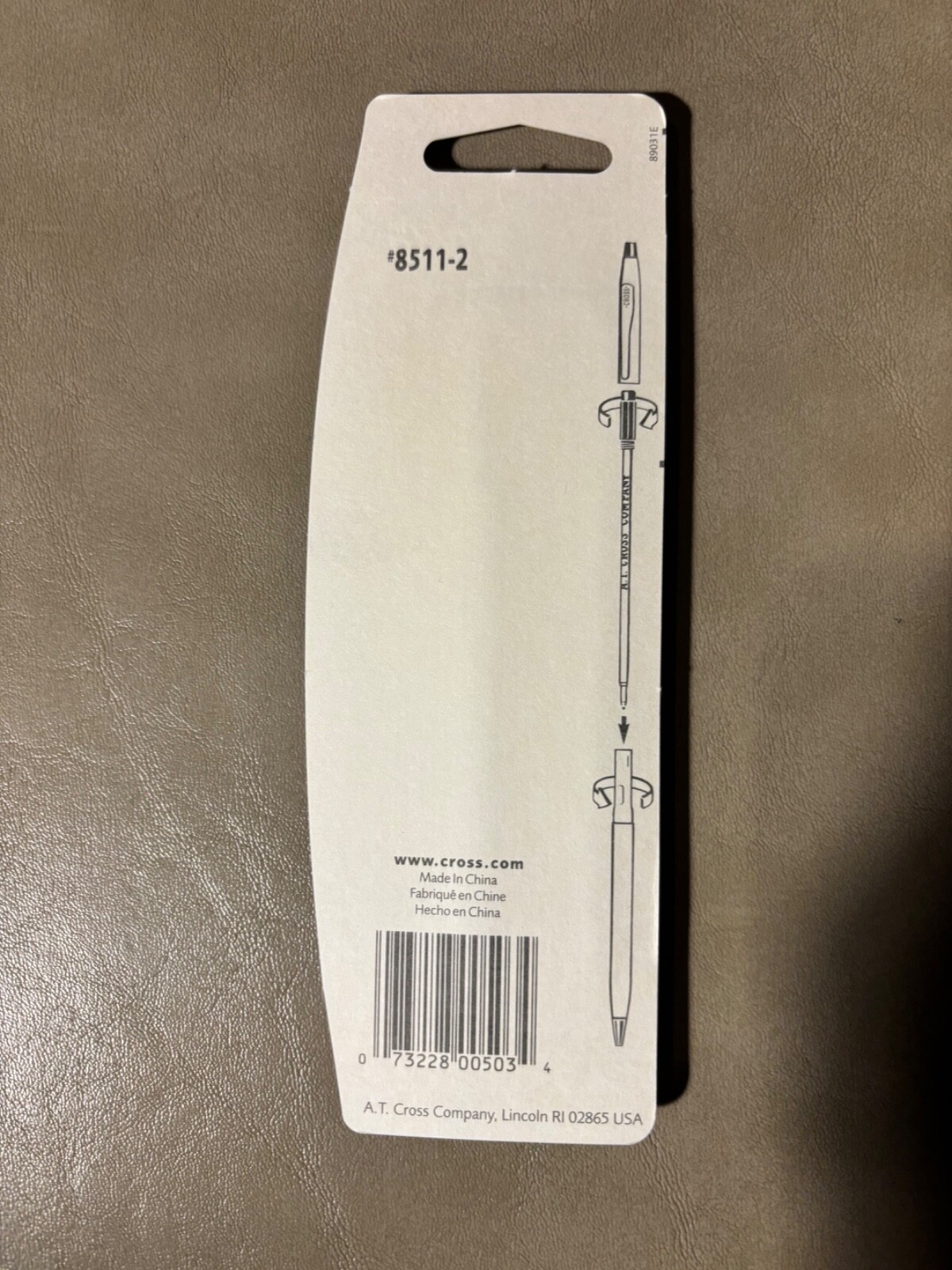 Cross Ball-Point Pen Refills BLUE, MEDIUM (2-Pack, 8511-2)