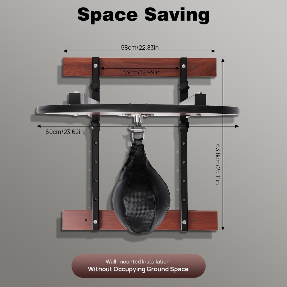 Speed Bag Platform Kit Adjusting Brackets Heavy Duty Boxing Training Equipment