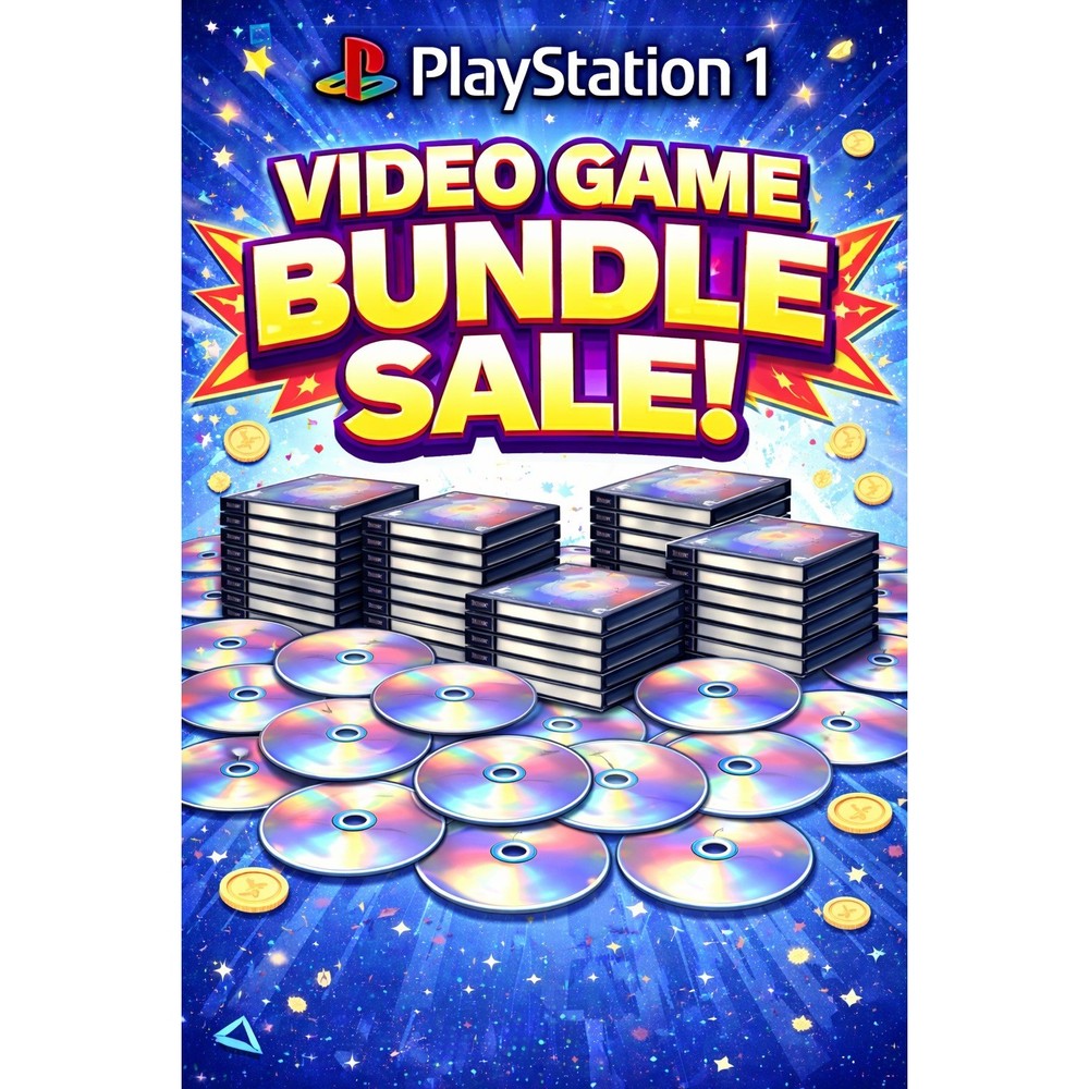 Playstation 1 Video Game Bundle