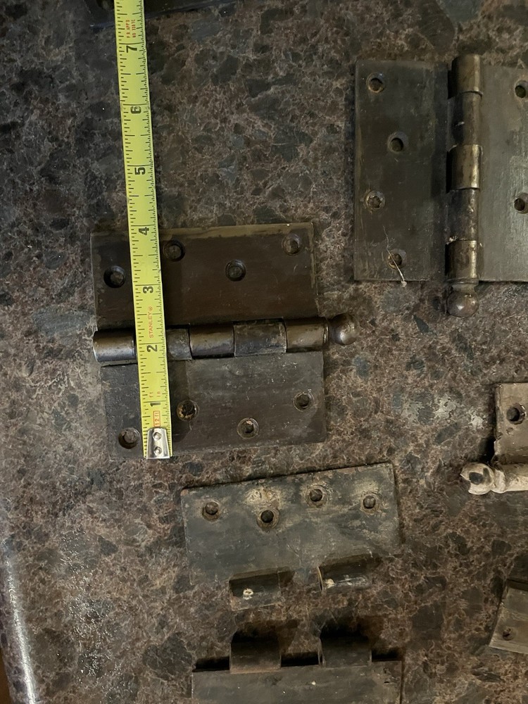Antique Salvage Hinges Pieces Repurpose DIY