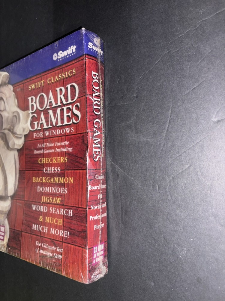 Swift Classics Board Games CD Rom - NEW For Windows