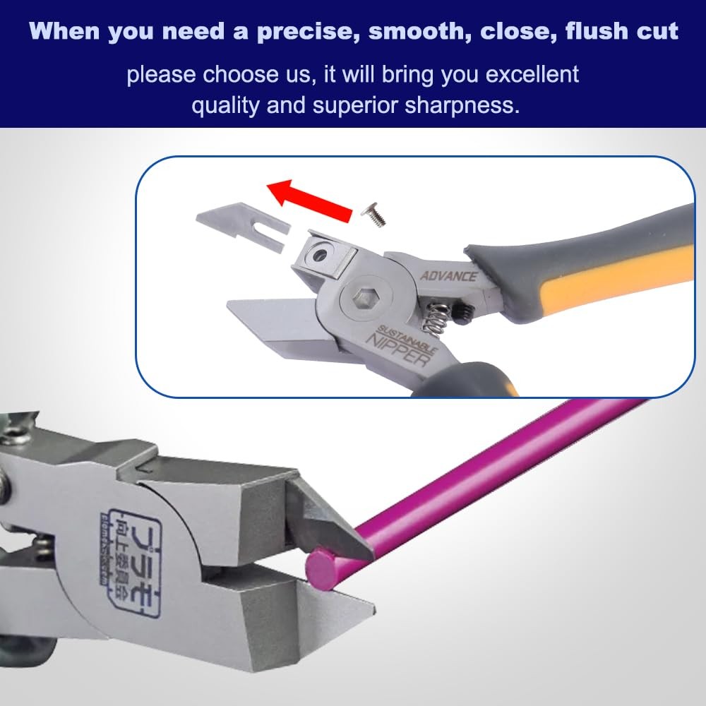 Model Nippers - Model Tools for Plastic Runner, Ultra-thin Single-edged Non-s...