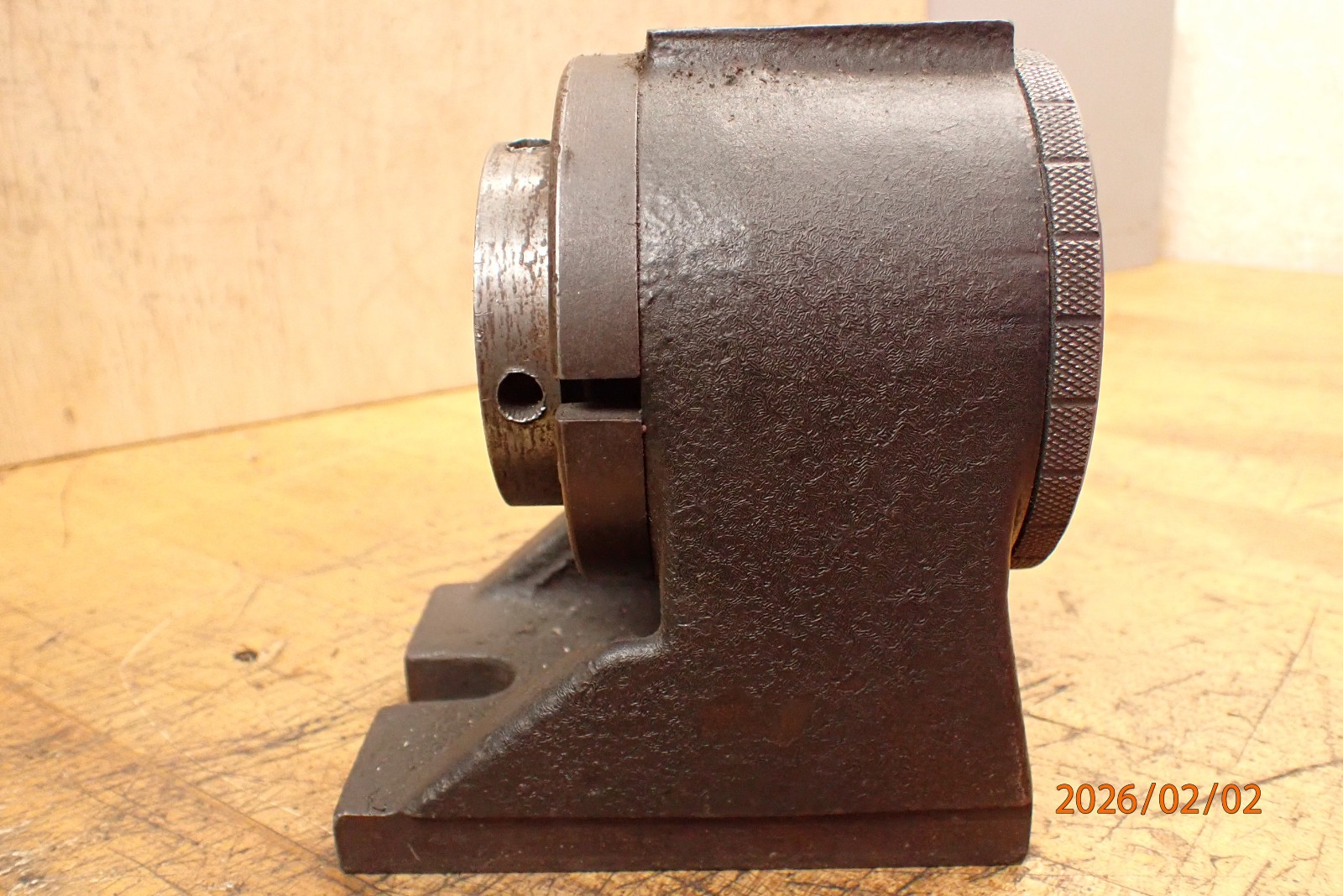 LOT BR45K: KALAMAZOO INDUSTRIES 5C COLLET INDEX FIXTURE W/ DRAW BAR