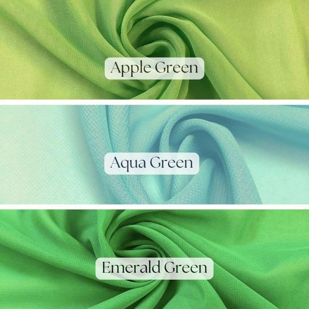 Solid Chiffon Fabric 58/60" Wide – Soft Sheer Polyester for Dresses & Decor