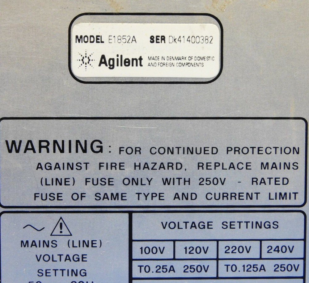 Agilent HP Keysight E1852A Bluetooth Test Set Untested