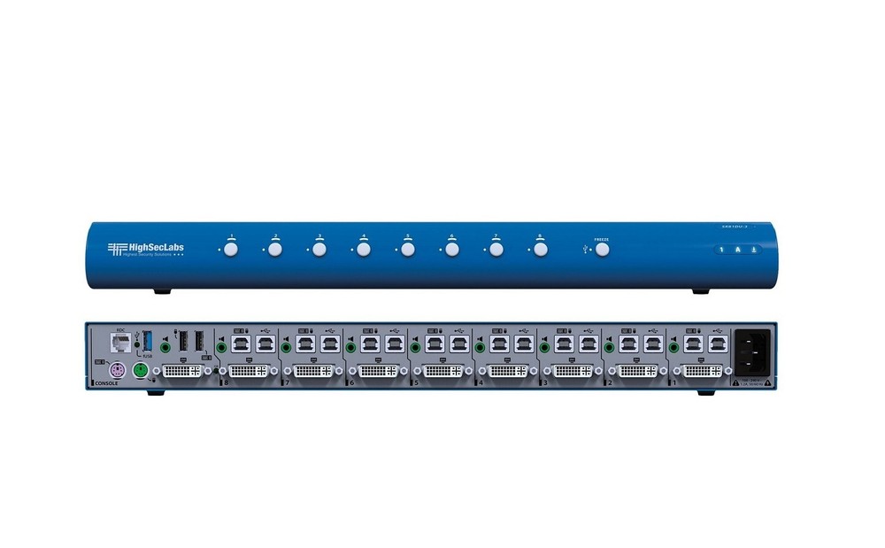 Highseclabs Secure DVI Audio USB KVM Switch SK81DU-3