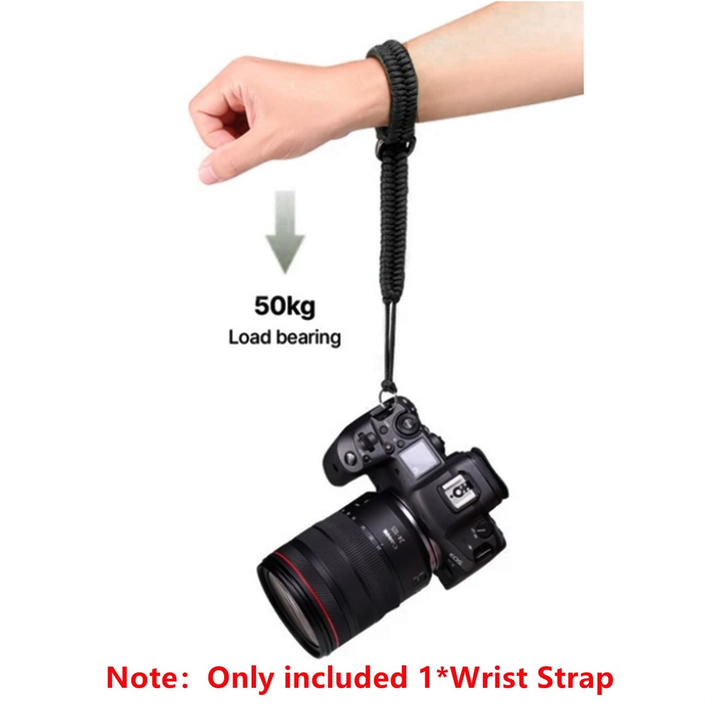 Durable Camera Strap Camera Wrist Strap Hand Grip Black For DSLR Camera Rope