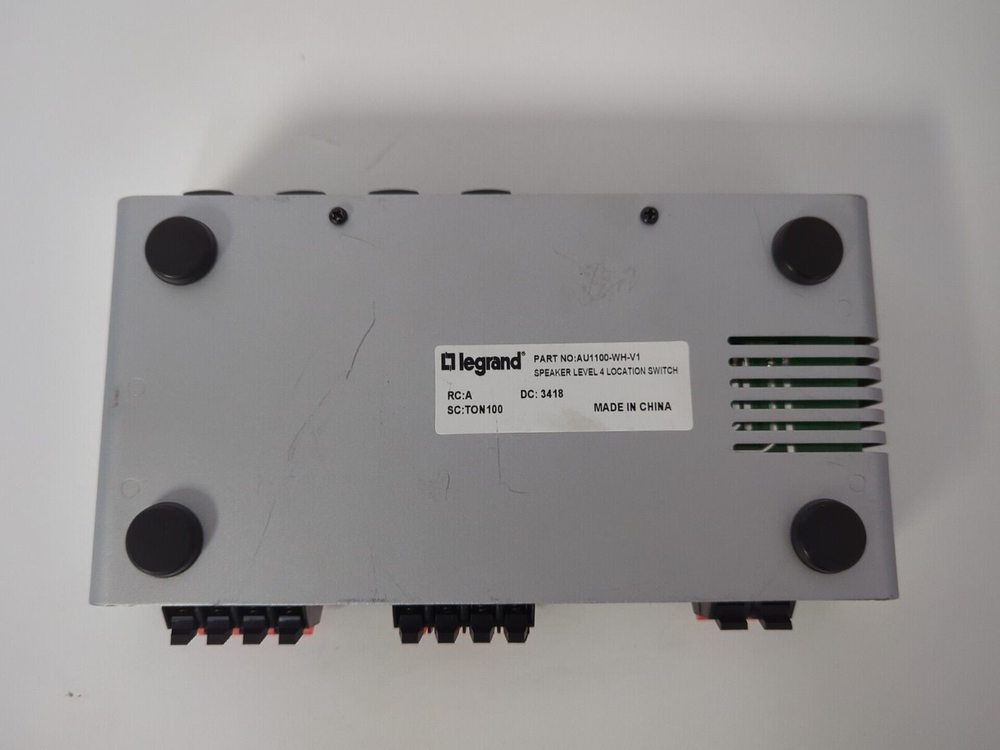 LEGRAND SPEAKER SELECTOR AU1100, SPEAKER LEVEL 4 LOCATION SWITCH