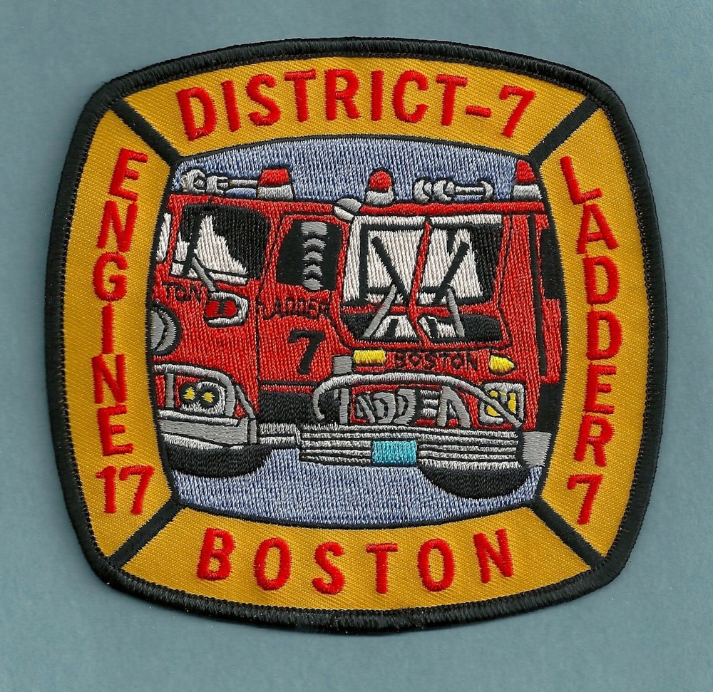 BOSTON ENGINE 17 LADDER 7 COMPANY FIRE PATCH