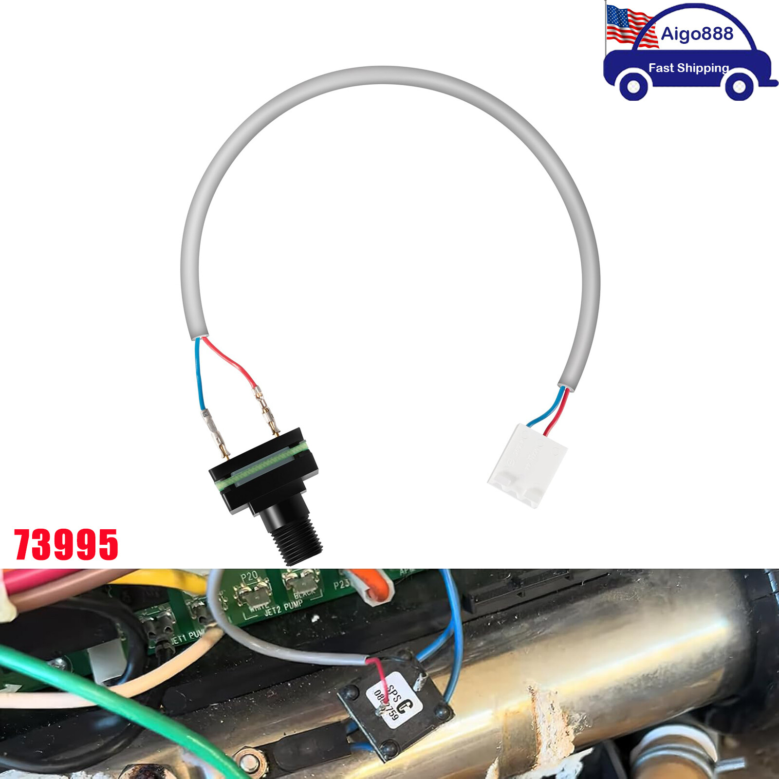 Pressure Switch 73995 for Caldera Vacanza,Hot Spring Hotspot/ Solana 2006-curre