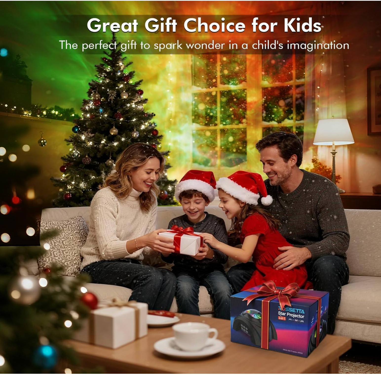 Dual Lens Galaxy Projector, 58 Light Effects Star Projector for Bedroom, Night L