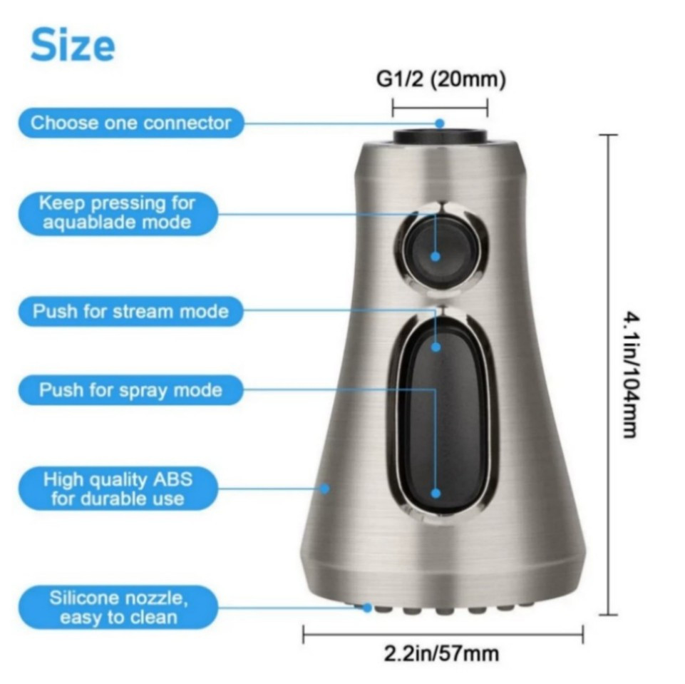 Standard Universal Spray Head Pull Down Kitchen Faucet Replacement Part /&&