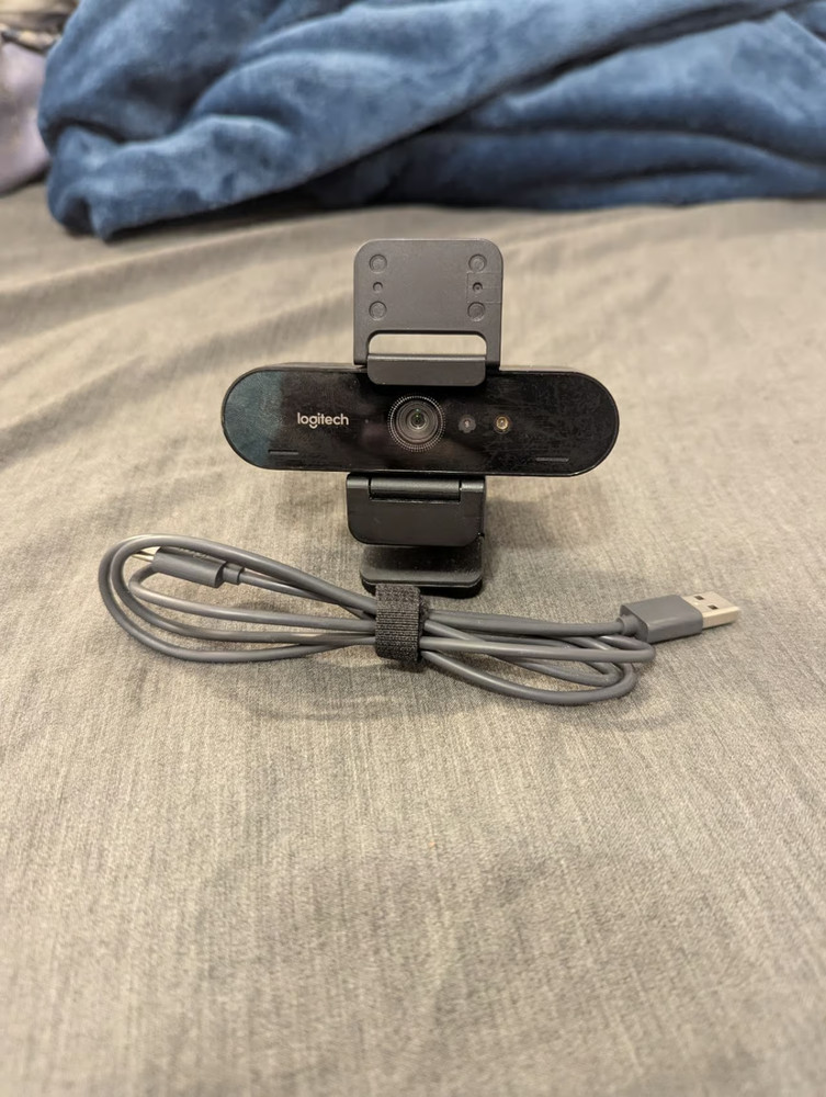 Logitech Brio 4k Windows hello webcam with cable (used with care)