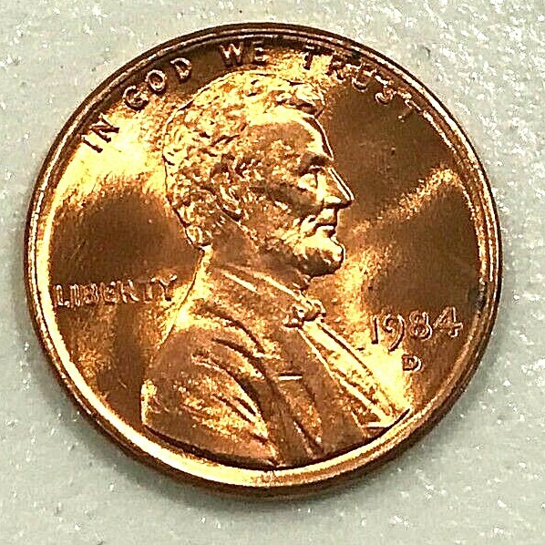 1984 P D S GEM CHERRY RED FROM MINT ROLLS, DCAM PROOF from PROOFSETS