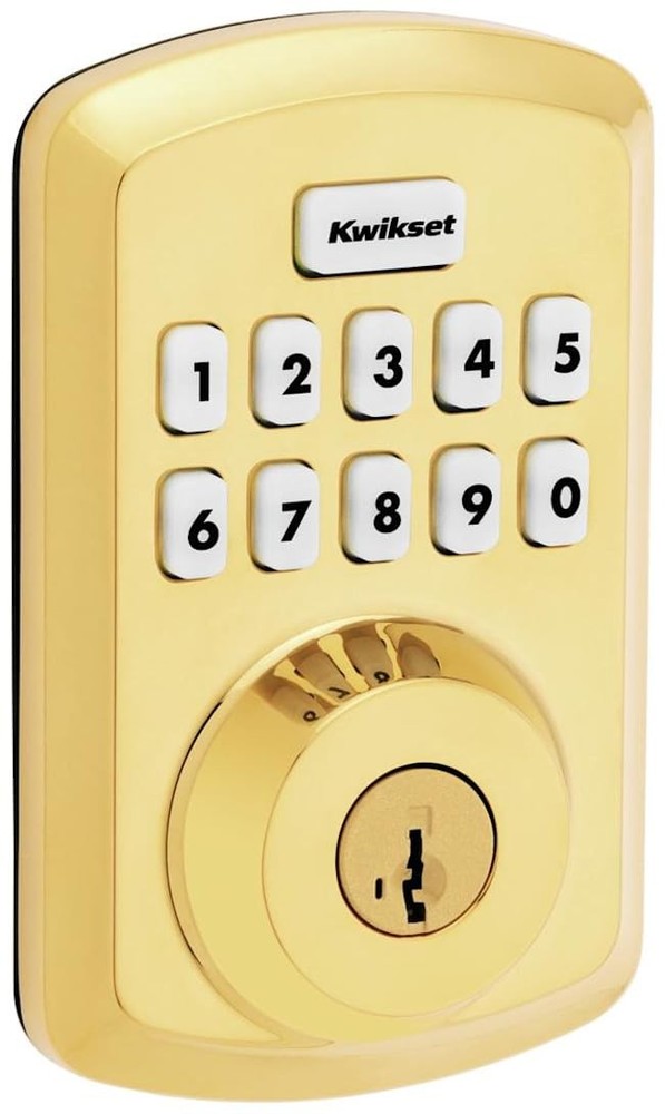 Kwikset 9250TRS-L03S Powerbolt 2 SmartCode Deadbolt Lifetime Brass