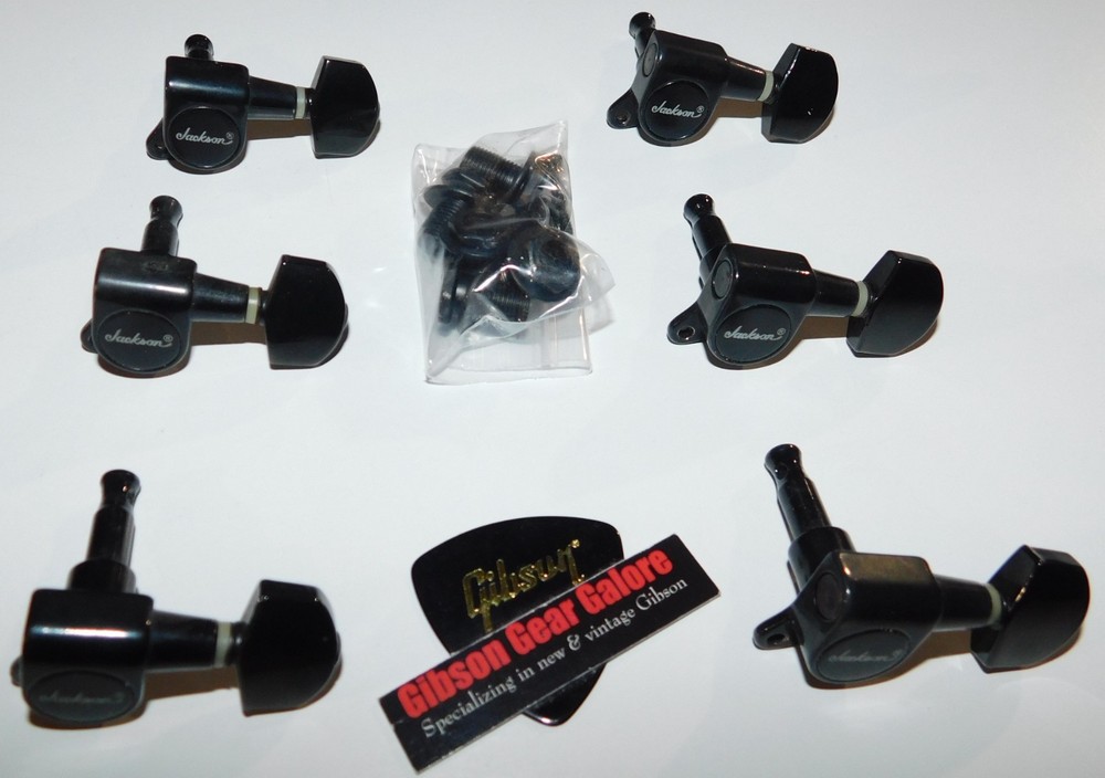 Jackson JS22 Dinky Tuners Black Tuning Guitar Parts Inline Super Strat Project