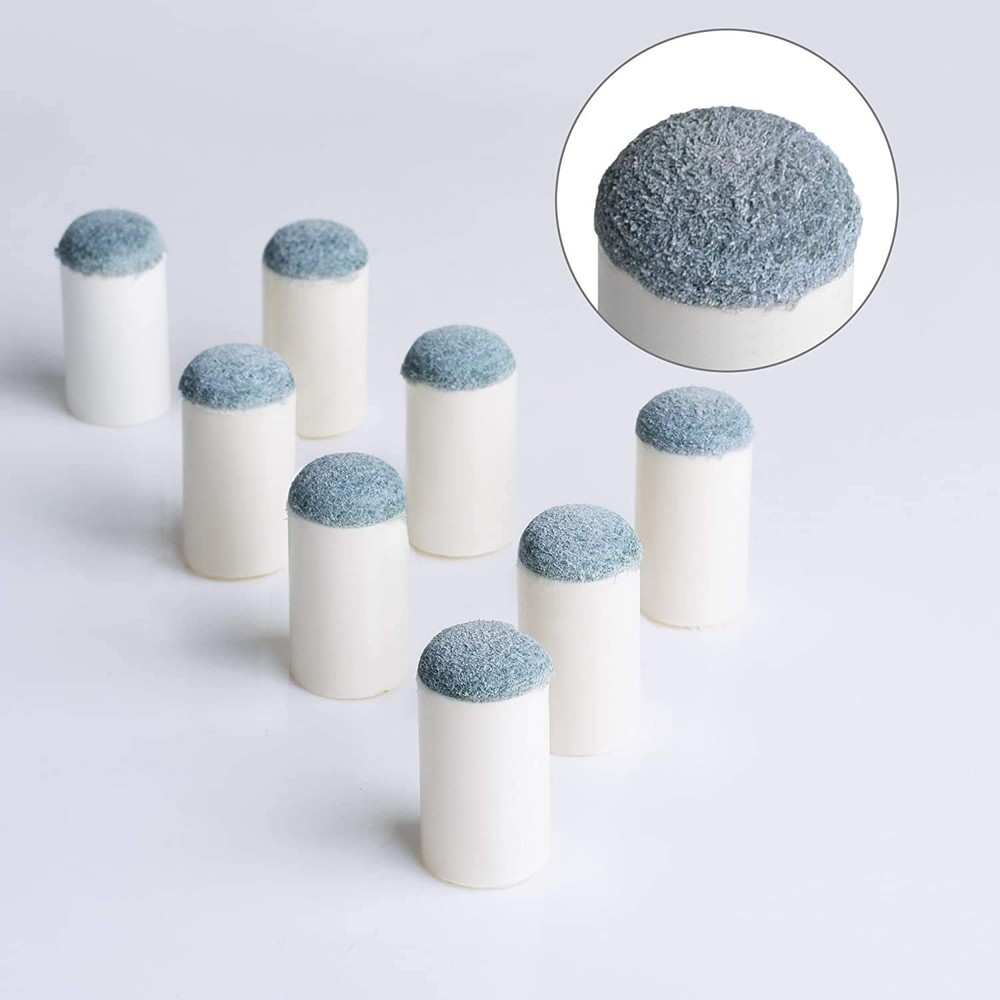 Replacements Slip-On Pool Billiard Cue Tips 13mm 20 Pcs