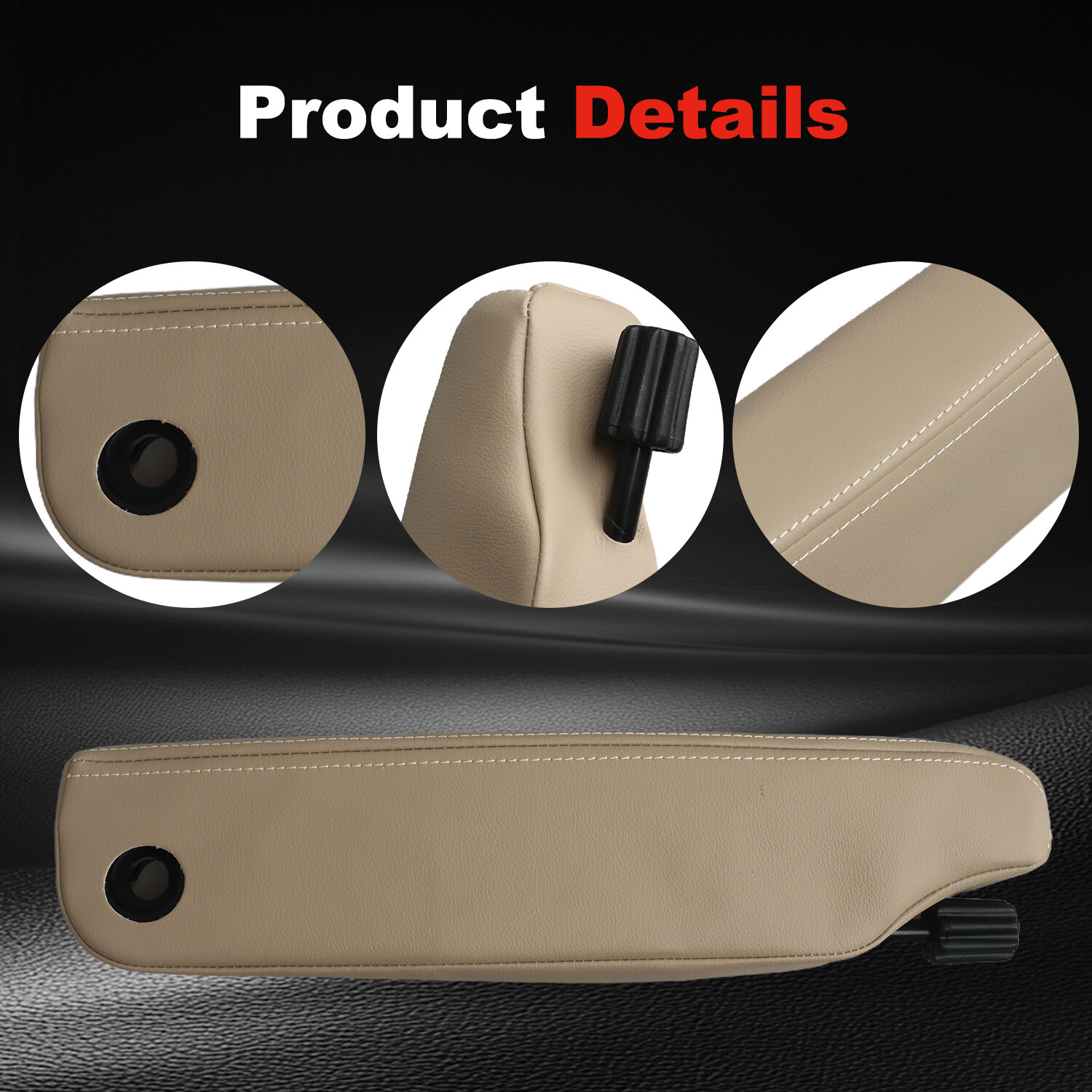 Front Seat Armrest Left Driver Side for Land Rover LR3 2005 LR4 2010-16 Beige