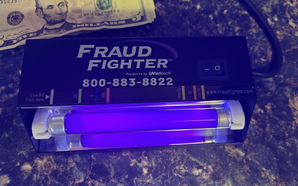 Fraud Fighter UVeritech UV-16 Ultraviolet Counterfeit Detection Scanner-C97