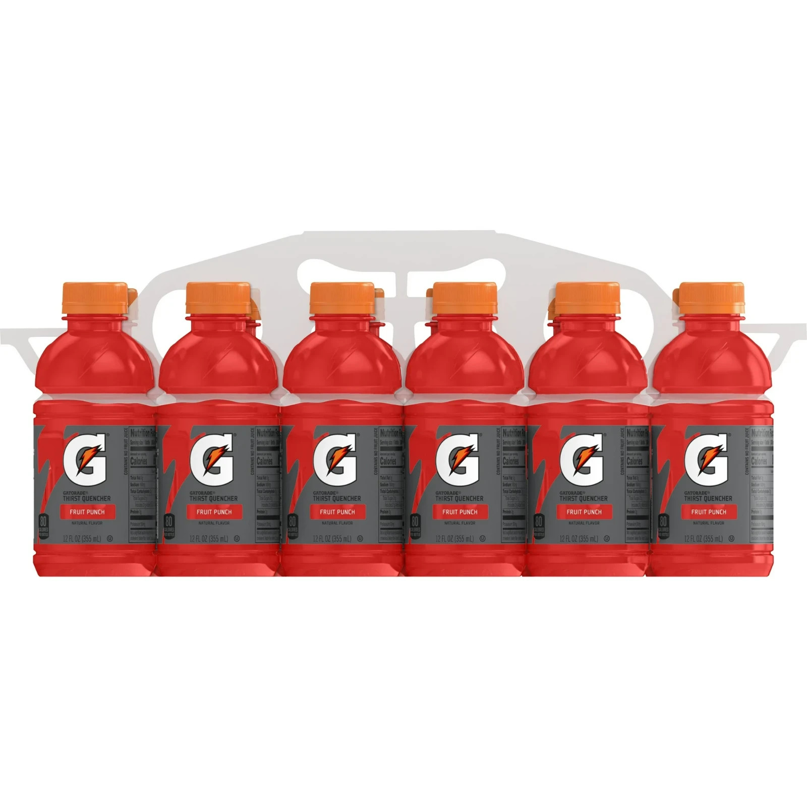 Gatorade Thirst quencher Fruit punch Sports drinks, 12 fl oz, 12 Count Bottles.