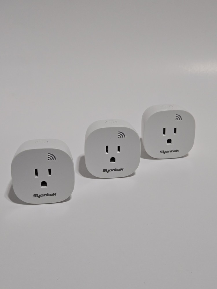 Syantek Remote Control Outlet, RF Protocol, 120V Type B Plug, 1800W, White
